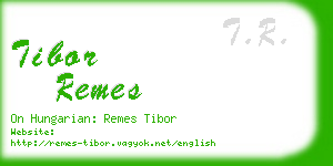 tibor remes business card